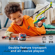 LEGO 60343 City Rescue Helicopter Transport -215 Pieces