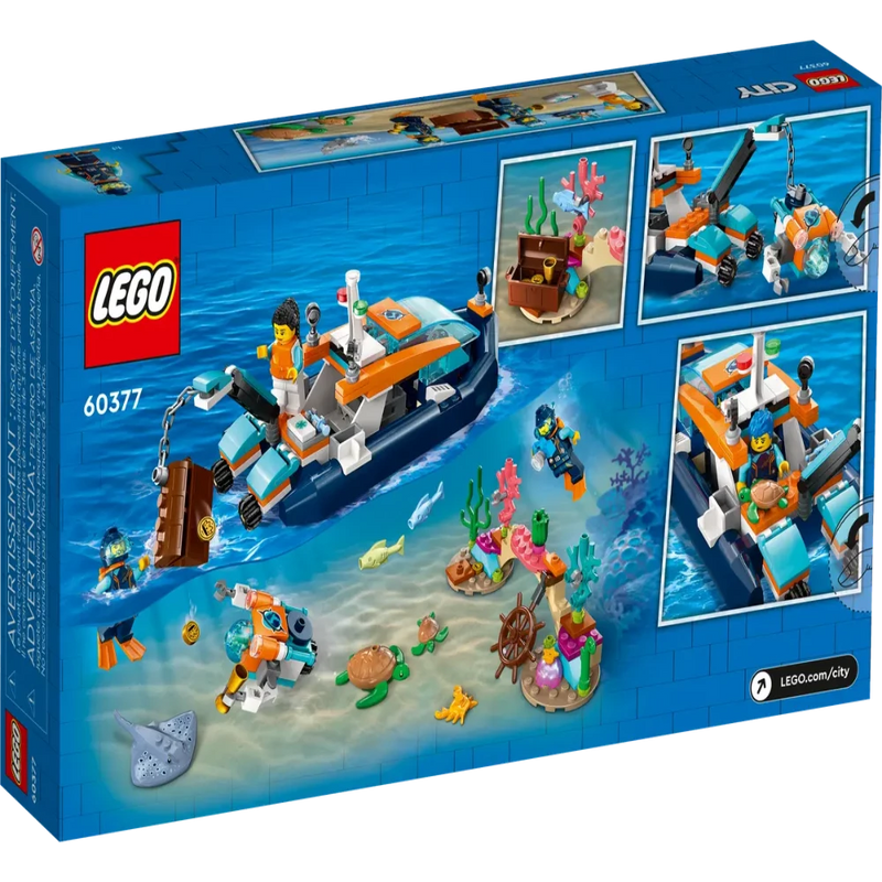 LEGO 60377 City Explorer Diving Boat (182 Pieces)