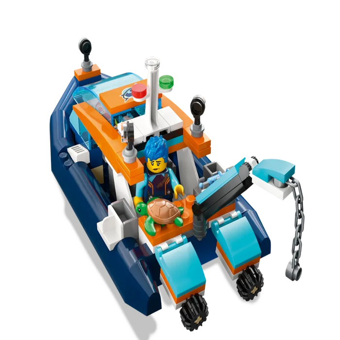 LEGO 60377 City Explorer Diving Boat (182 Pieces)-Construction-LEGO-Toycra