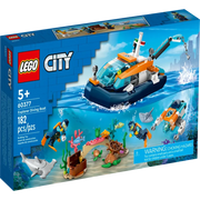 LEGO 60377 City Explorer Diving Boat (182 Pieces)