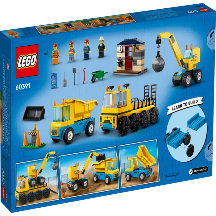 LEGO 60391 City Construction Trucks And Wrec (235 Pieces)-Construction-LEGO-Toycra