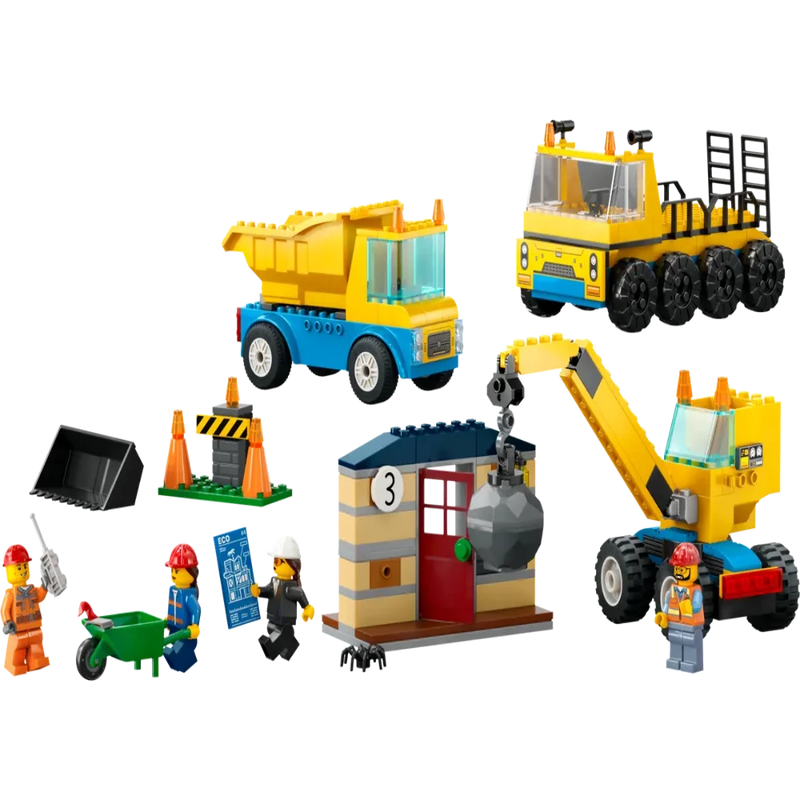 LEGO 60391 City Construction Trucks And Wrec (235 Pieces)