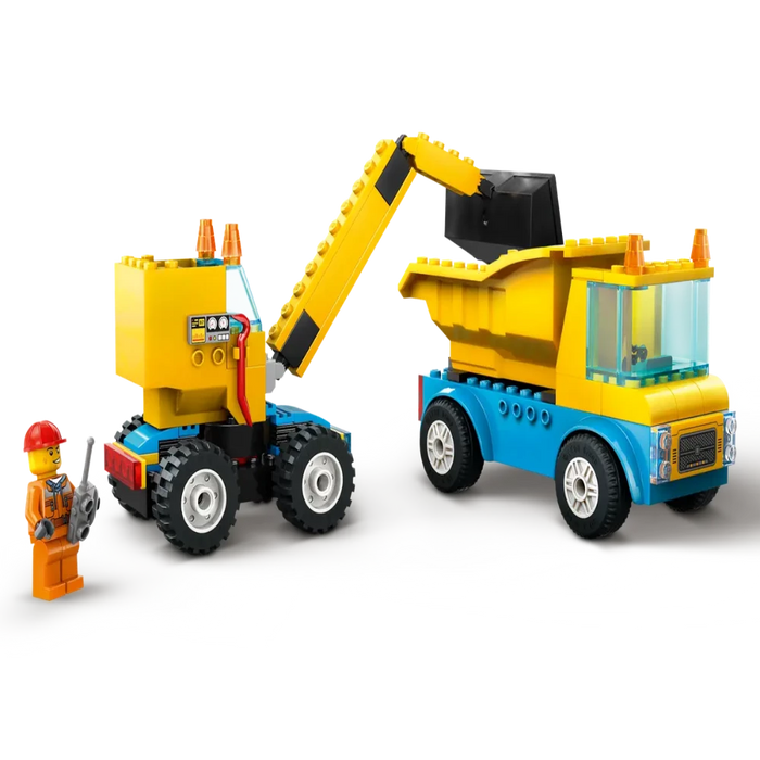 LEGO 60391 City Construction Trucks And Wrec (235 Pieces)-Construction-LEGO-Toycra
