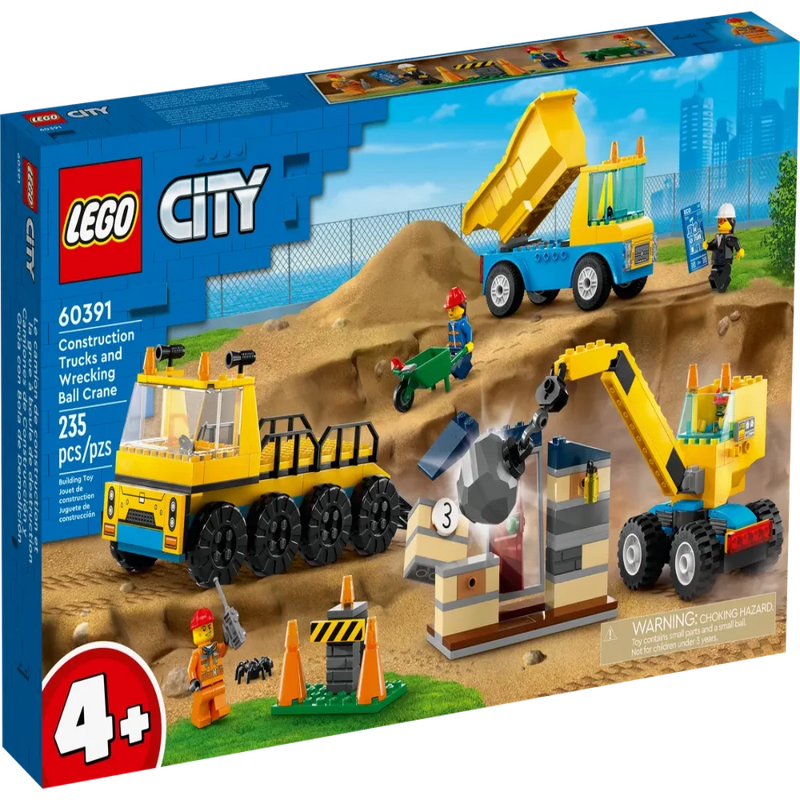LEGO 60391 City Construction Trucks And Wrec (235 Pieces)
