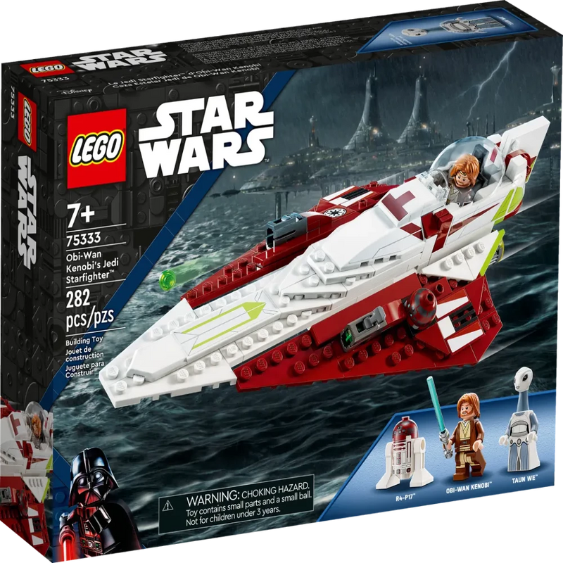 LEGO 75333 Star Wars Obi-Wan Kenobi’s Jedi Starfighter - 282 Pieces