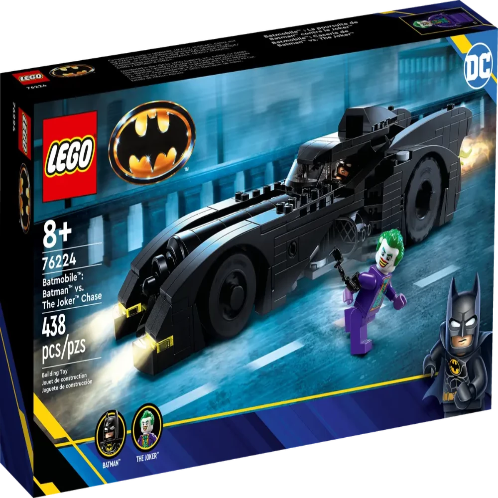 LEGO DC Batmobile: Batman vs. The Joker Chase 76224 Building Toy Set  Batman's Iconic Vehicle with Weapons and a Minifigure Xmas