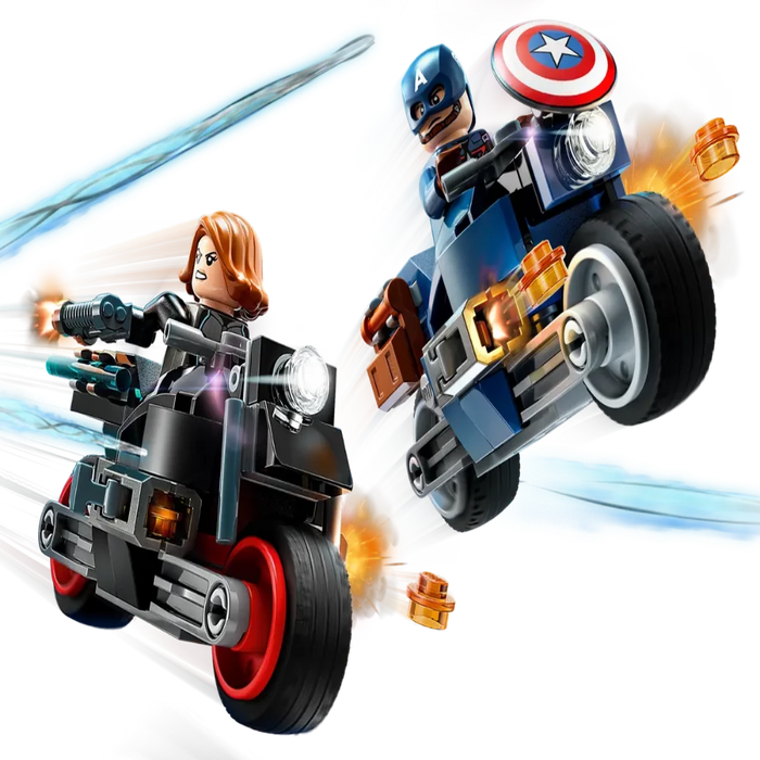 LEGO 76260 Marvel Black Widow Captain America Motorcycles Toycra