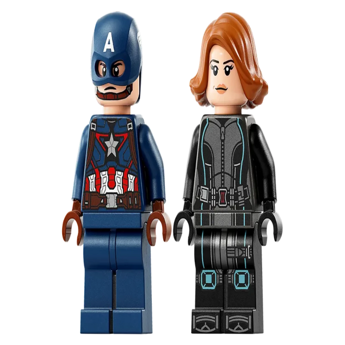 LEGO Marvel Black Widow & Captain America Motorcycles 76260 Buildable  Marvel Toy for Kids Ages 6-8, Marvel Playset Based on the Avengers Age of  Ultron