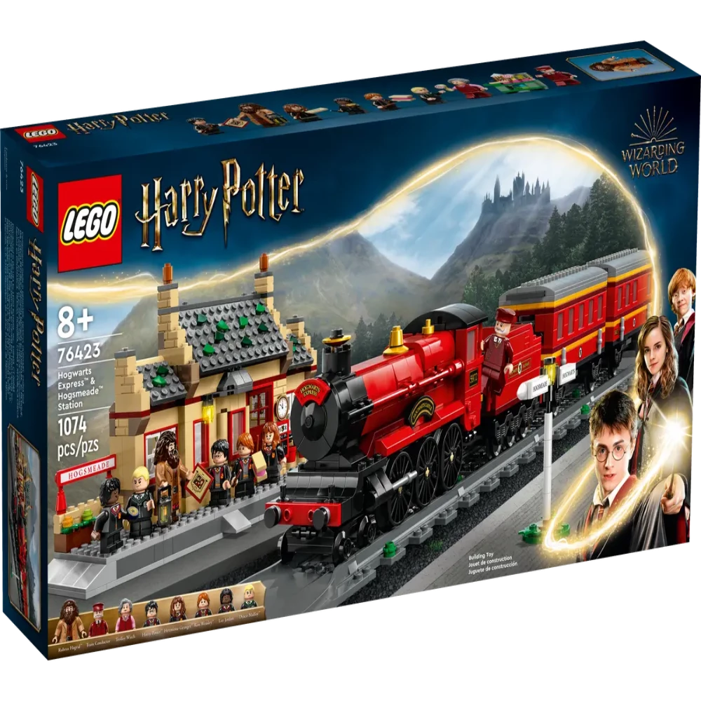 LEGO 76423 Harry Potter Hogwarts Express Train Set with Hogsmeade Stat