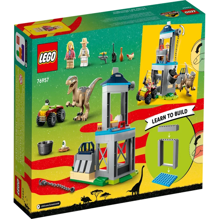 LEGO 76957 Jurassic World Velociraptor Escape-Construction-LEGO-Toycra