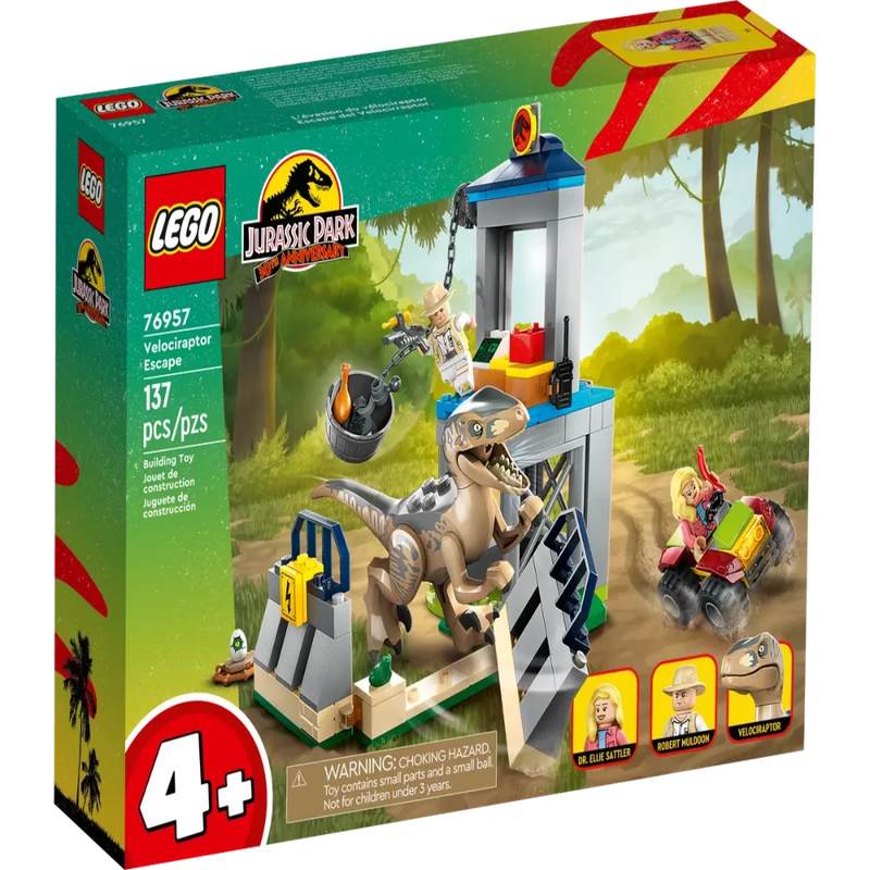LEGO 76957 Jurassic World Velociraptor Escape