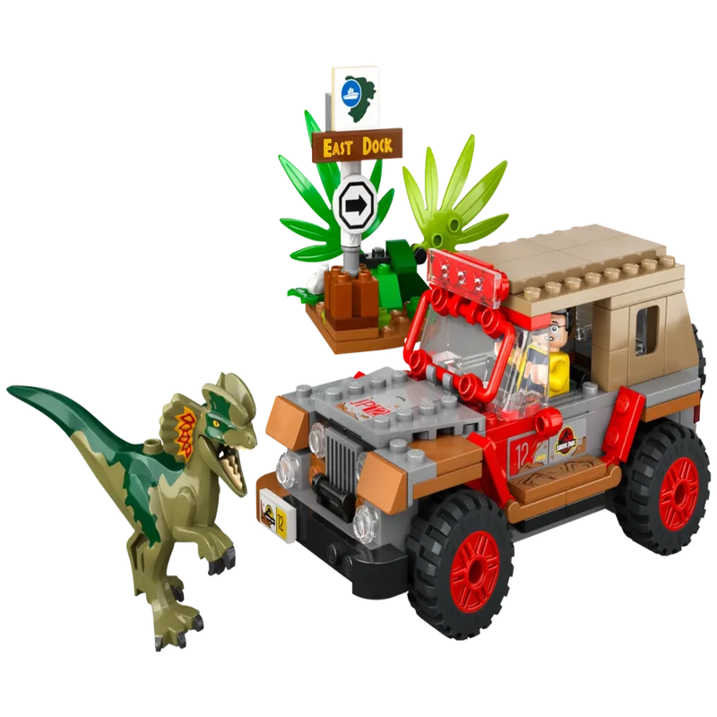 LEGO 76958 Jurassic World Dilophosaurus Ambush