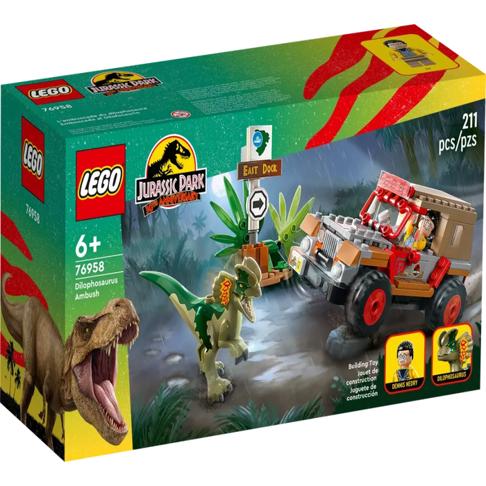 LEGO 76958 Jurassic World Dilophosaurus Ambush-Construction-LEGO-Toycra