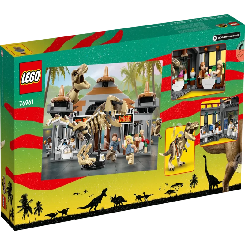 LEGO 76961 Jurassic World Visitor Center :T. rex & Raptor Attack - 693 Pieces