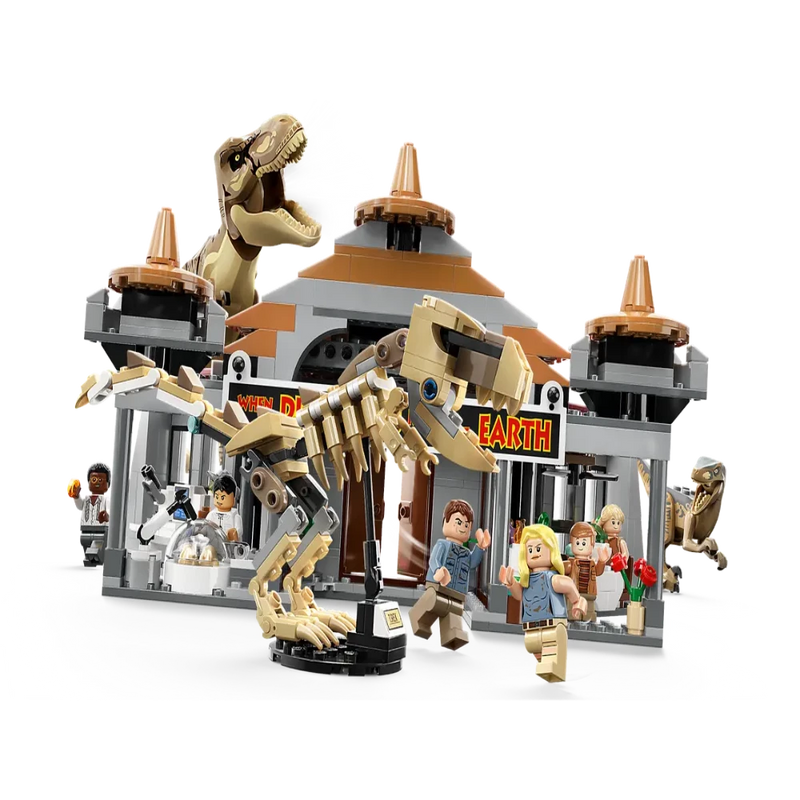 LEGO 76961 Jurassic World Visitor Center :T. rex & Raptor Attack - 693 Pieces