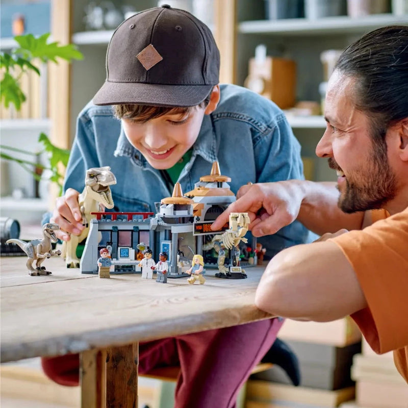 LEGO 76961 Jurassic World Visitor Center :T. rex & Raptor Attack - 693 Pieces
