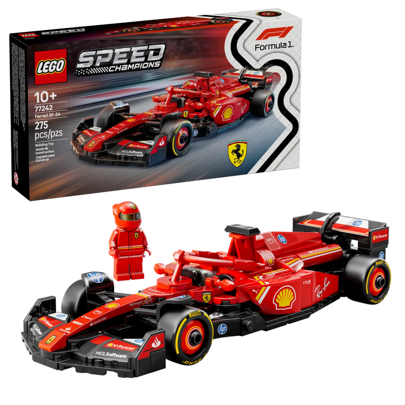 LEGO 77242 Speed Champions Ferrari SF-24 F1 Race Car (275 Pieces)