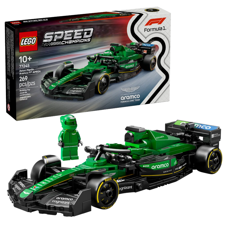 LEGO 77245 Speed Champions Aston Martin Aramco F1 AMR24 Race Car (269 Pieces)