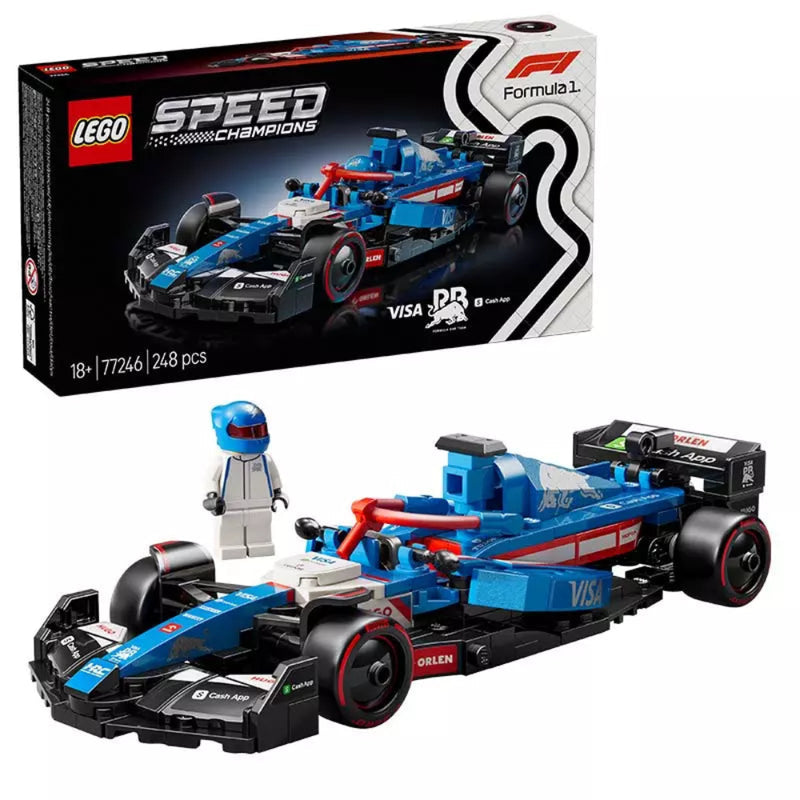 LEGO 77246 Speed Champions Visa Cash App RB VCARB 01 F1 Race Car (248 Pieces)