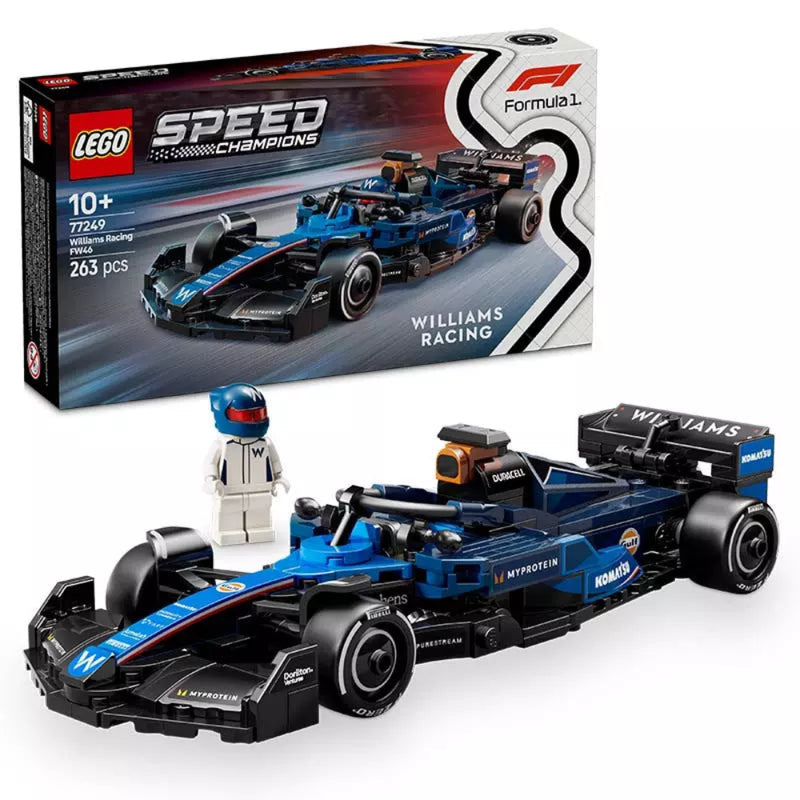 LEGO 77249 Speed Champions Williams Racing FW46 F1 Race Car (263 Pieces)