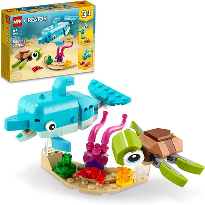 LEGO Creator 31128 Dolphin And Turtle-Construction-LEGO-Toycra