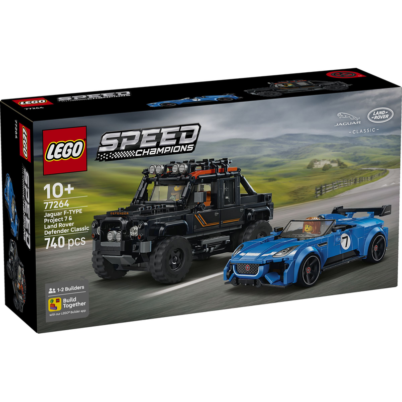 Lego 77264 Speed Champions Jaguar Project 7 &Land Rover Defender (740pcs)