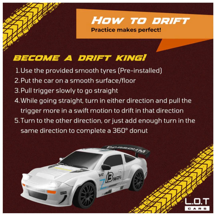 L.O.T Cars Flare 1.0 - RC Drift Car-Vehicles-L.O.T Toys-Toycra