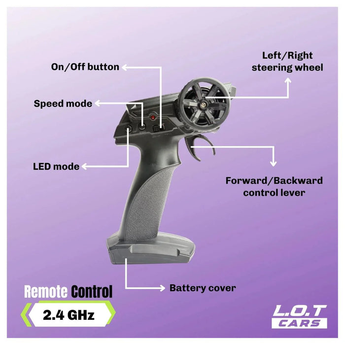 L.O.T Cars Ghost - RC Drift Car : The Street Legend-Vehicles-L.O.T Toys-Toycra