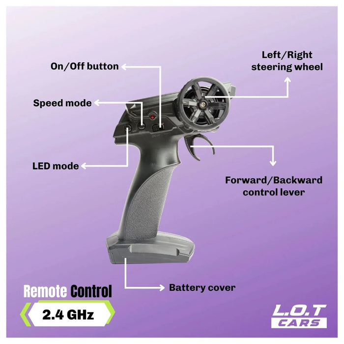 L.O.T Cars Ghost - RC Drift Car : The Street Legend-Vehicles-L.O.T Toys-Toycra