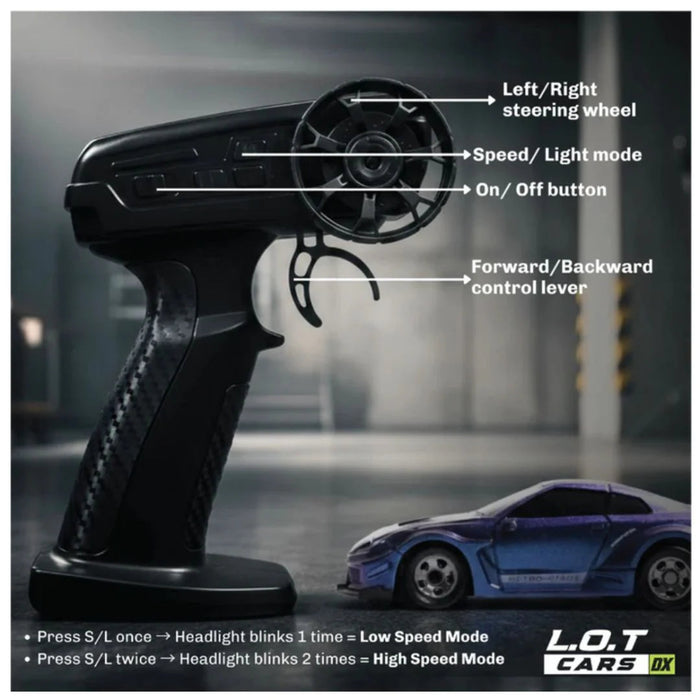 L.O.T Cars Nitro - 1:64 Scale Mini RC Drift Car-Vehicles-L.O.T Toys-Toycra