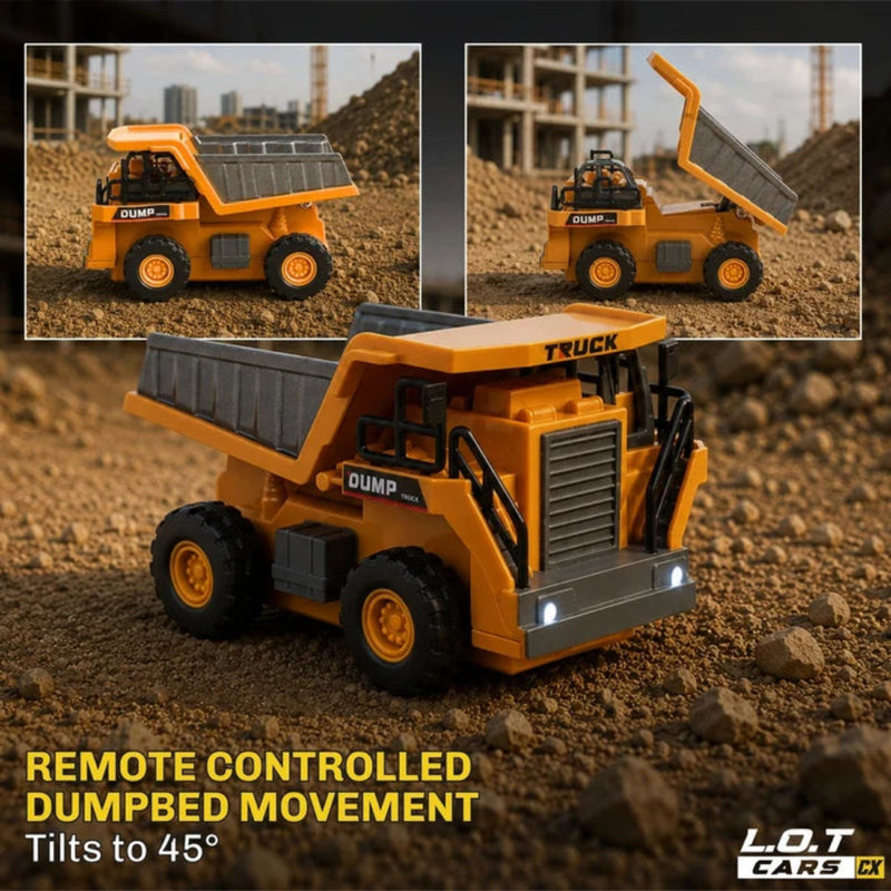 L.O.T Cars Rumble - 1:64 Scale Tabletop RC Dumptruck