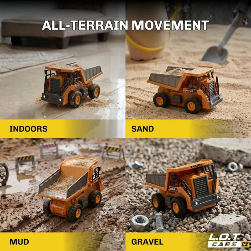 L.O.T Cars Rumble - 1:64 Scale Tabletop RC Dumptruck