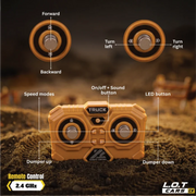 L.O.T Cars Rumble - 1:64 Scale Tabletop RC Dumptruck