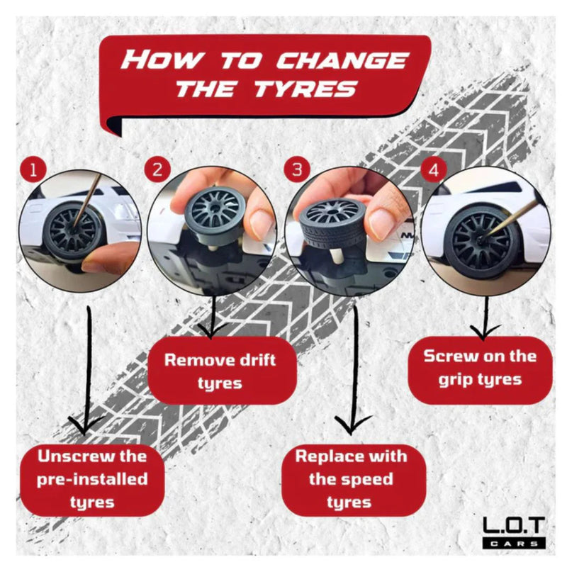 L.O.T RC Drift Car: Flare Remote Control Car