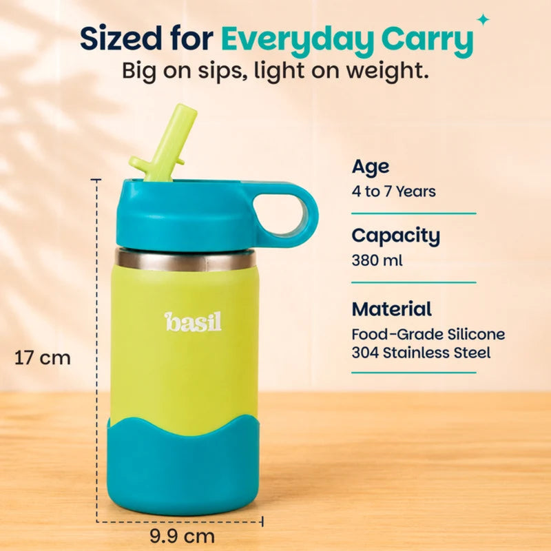 Basil HydraPop Insulated Steel Bottle - 380ml
