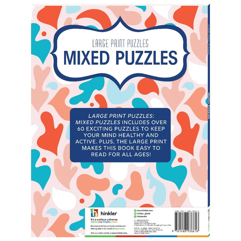 Large Print Puzzles-Activity Books-SBC-Toycra