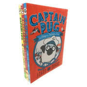 Laura James ( Set Of 3 Books ) Captain Pug, Cowboy Pug, Safari Pug