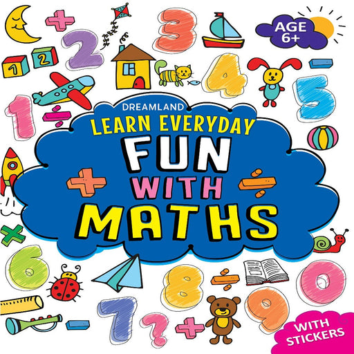 Learn Everyday Fun with Maths Age 6+ with Stickers-Activity Books-Dr-Toycra