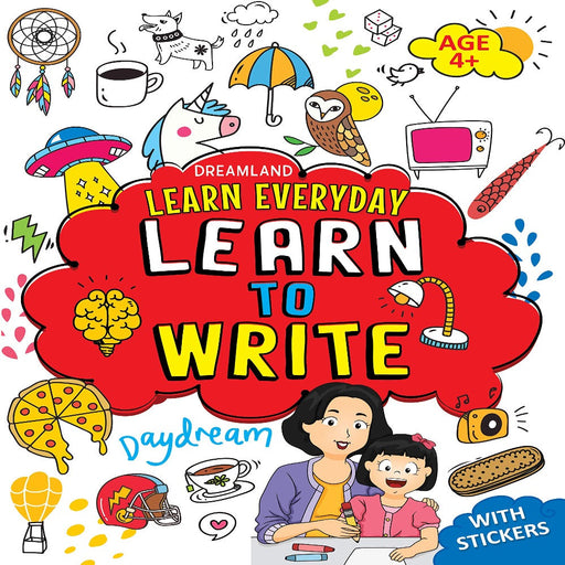 Learn Everyday Learn to Write Age 4+ with Stickers-Activity Books-Dr-Toycra