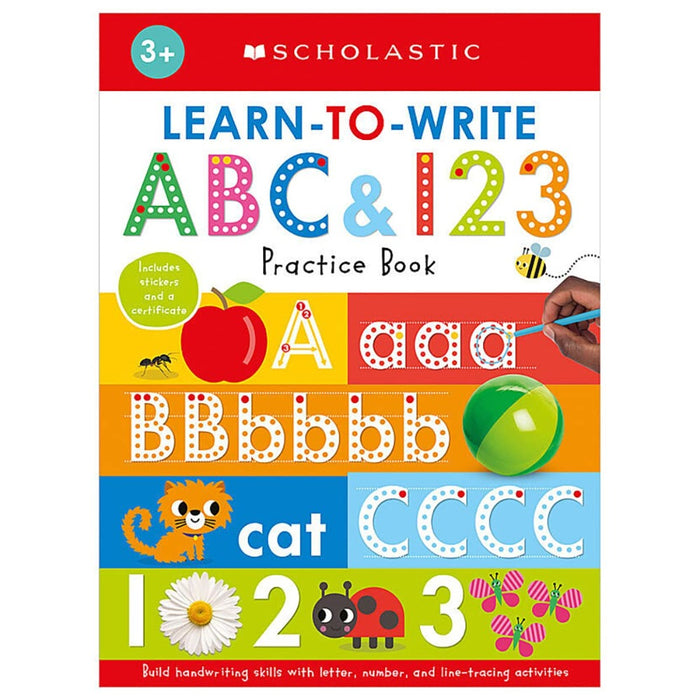 Learn To Write ABC & 123-Activity Books-Sch-Toycra