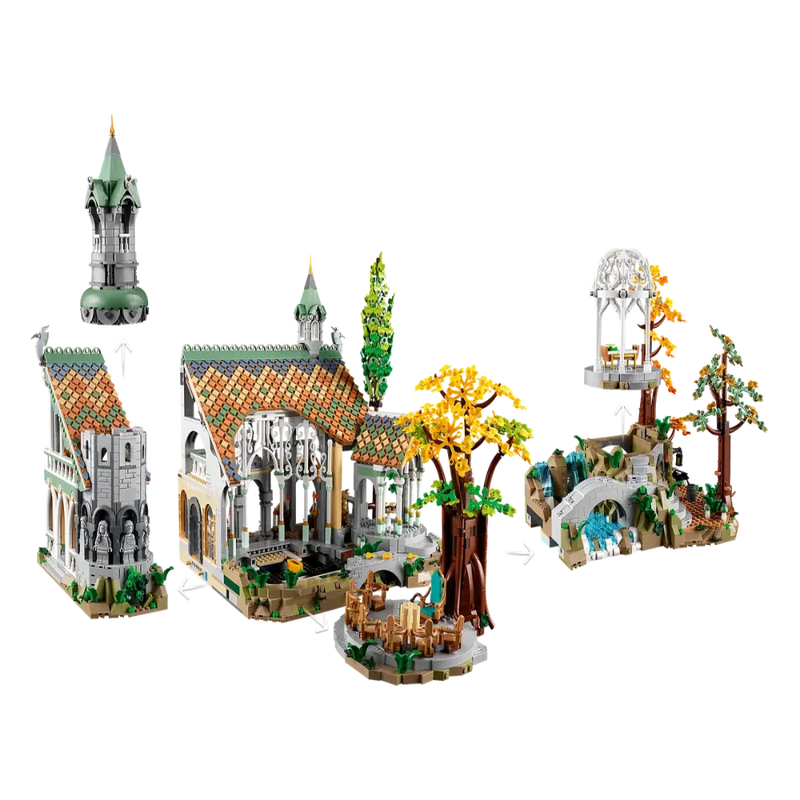 Lego 10316 Icons The Lord Of The Rings: Rivendell - 6167 Pieces-Construction-LEGO-Toycra