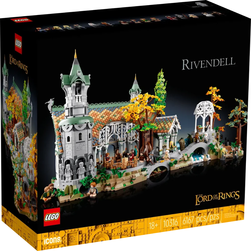 Lego 10316 Icons The Lord Of The Rings: Rivendell - 6167 Pieces-Construction-LEGO-Toycra