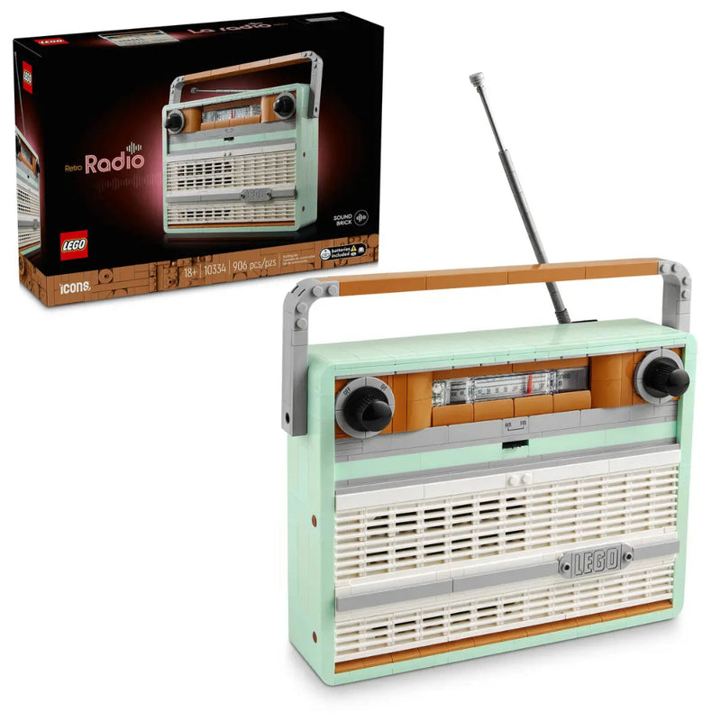 Lego 10334 Icons Retro Radio ( 906 Pieces)
