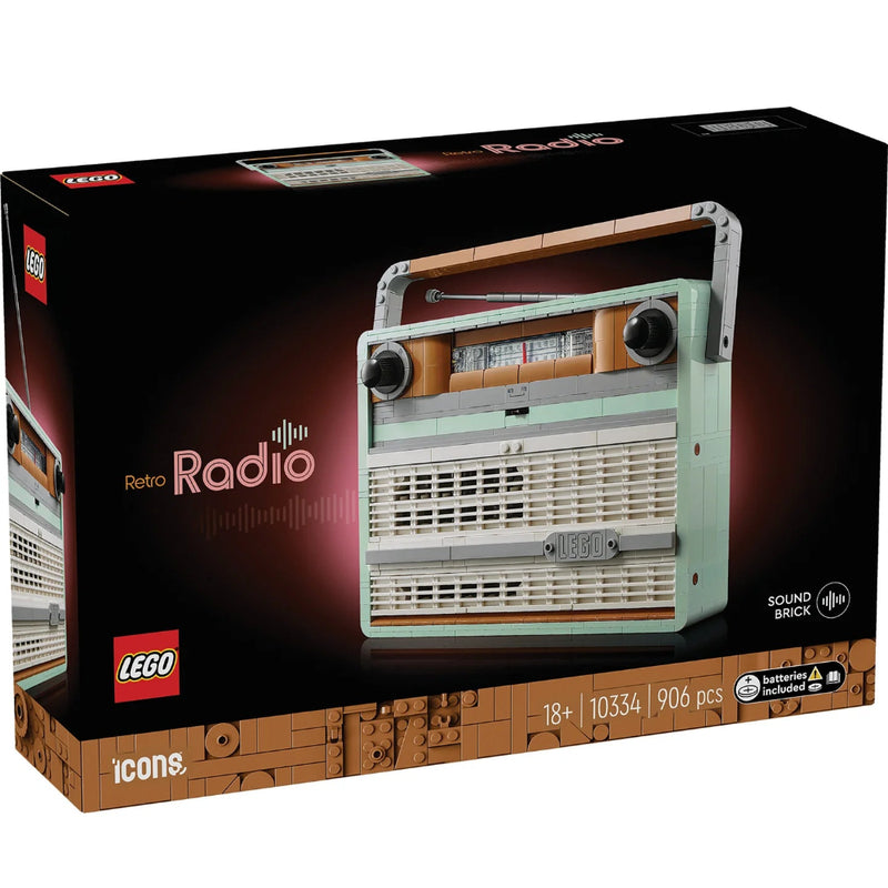 Lego 10334 Icons Retro Radio ( 906 Pieces)