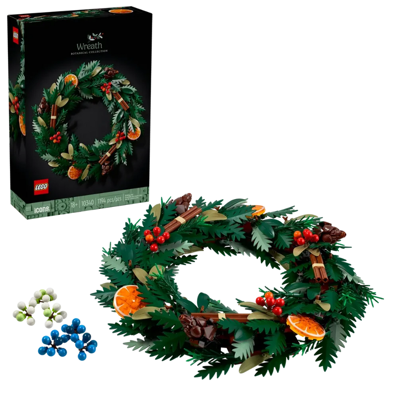 Lego 10340 Icons Wreath (1194 Pieces)