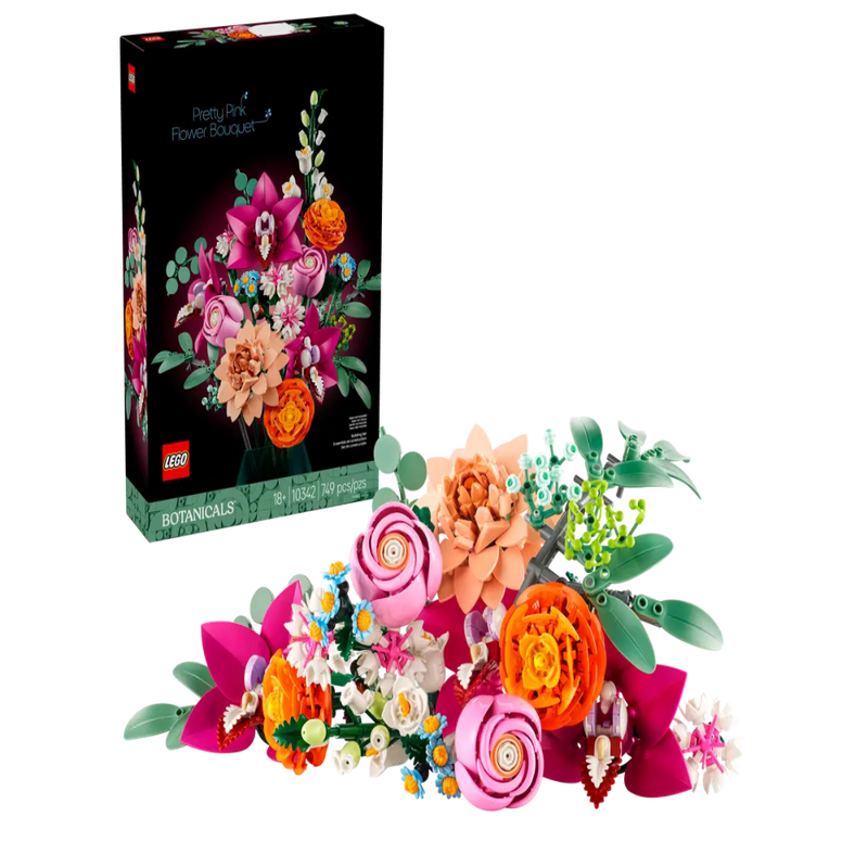 Lego 10342 Botanicals Pretty Pink Flower Bouquet (749 Pieces)