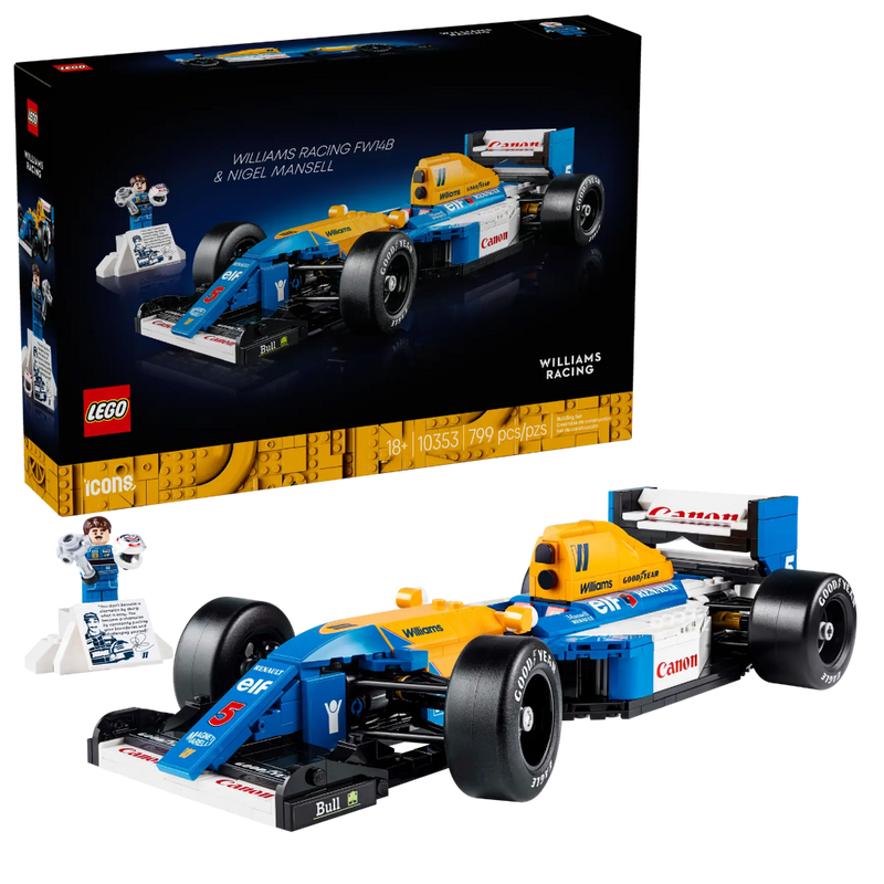 LEGO 10353 Icons Williams Racing FW14B & Nigel Mansell (799 Pieces)