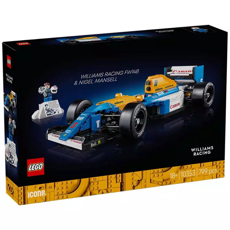 LEGO 10353 Icons Williams Racing FW14B & Nigel Mansell (799 Pieces)