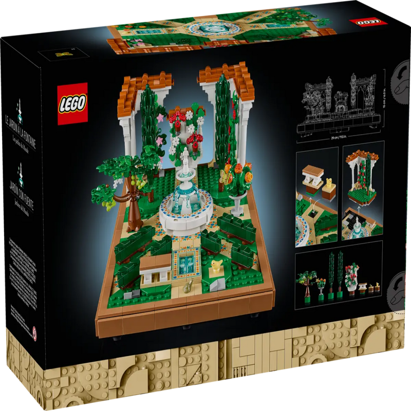 Lego 10359 Icons Fountain Garden (1302 Pieces)