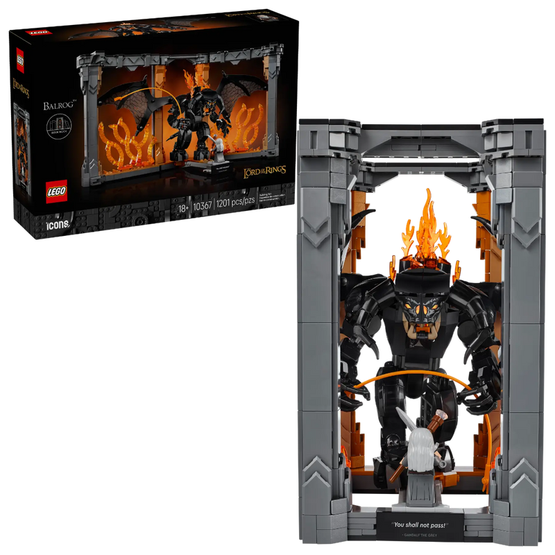 Lego 10367 Icons The Lord of the Rings: Balrog Book Nook (1201 Pieces)